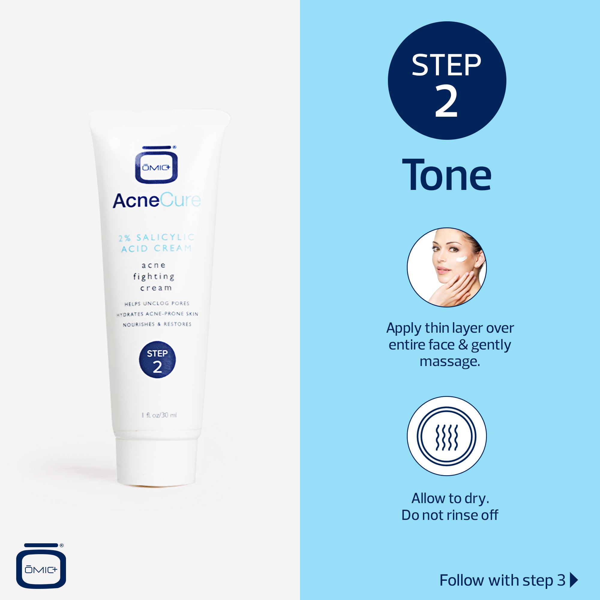 Omic+ AcneCure Cream 30ml
