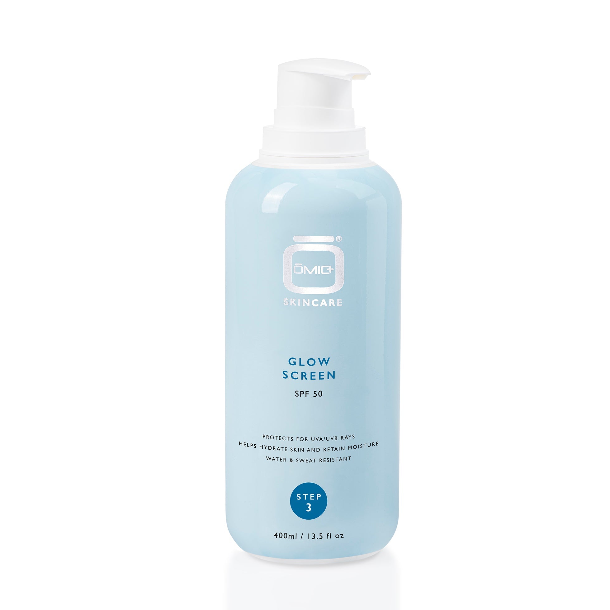 Omic+ Glow Screen-400ml - STEP 3 - omicskincare